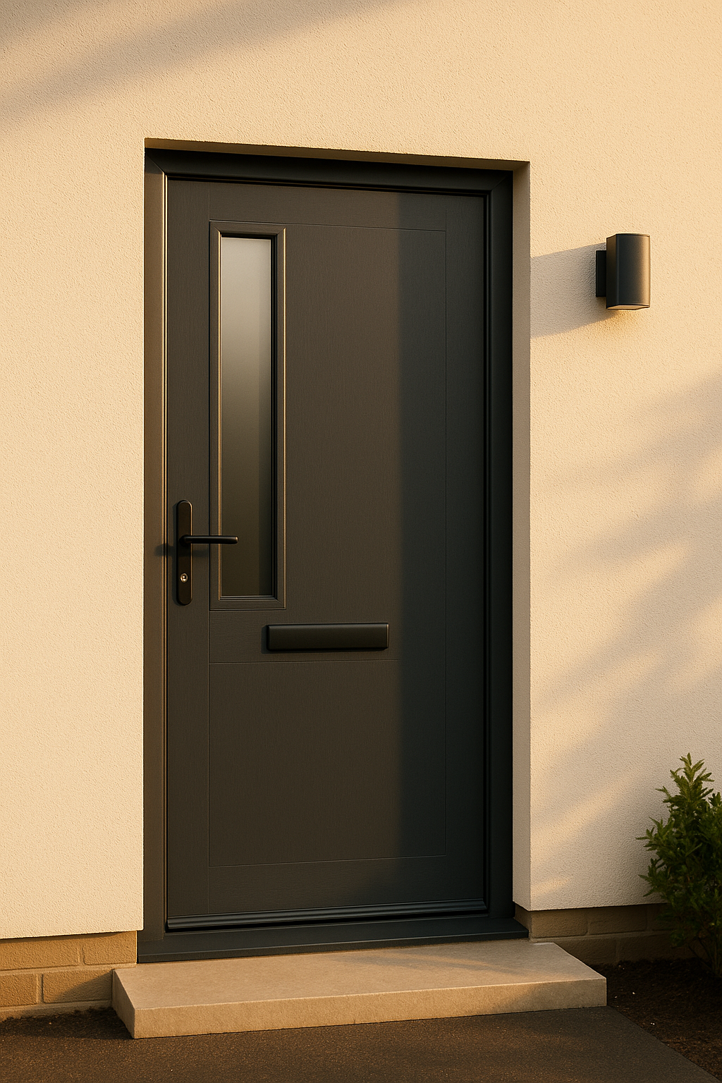 Anthracite uPVC door