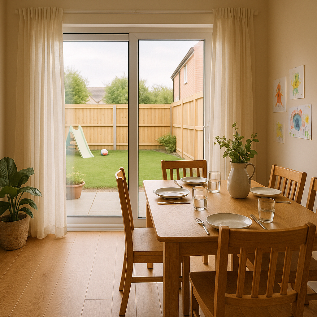 Patio doors internal view